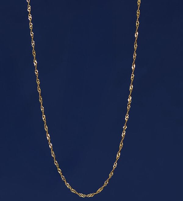 BELLUNA（ベルーナ）の「お買得！スクリューチェーンネックレス（ネックレス・ペンダント）」｜18金