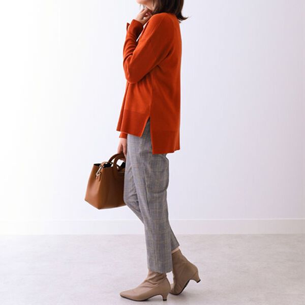 BELLUNA（ベルーナ）の「袖スリットデザインニットプルオーバー（ニット・セーター）」｜詳細画像