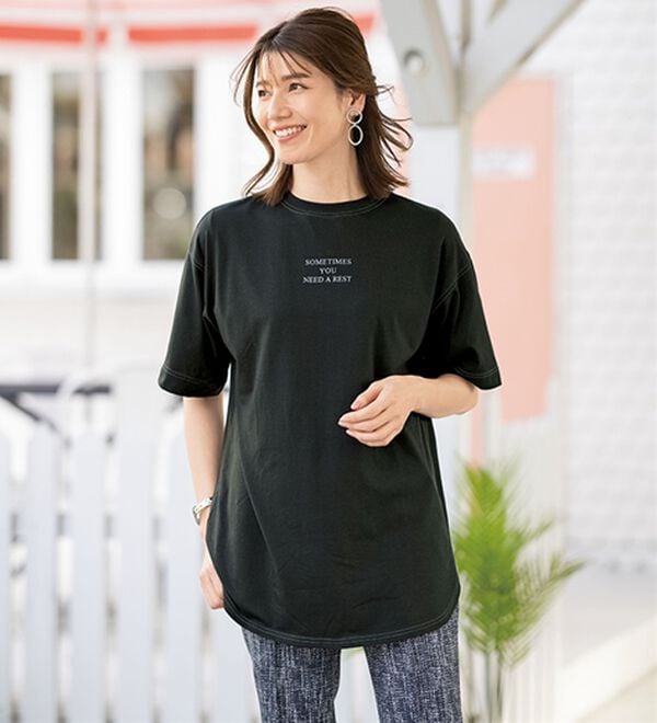 ルフラン（ルフラン）の「【４色組】ちょいかわ大人のハンサムＴシャツ（Tシャツ）」｜詳細画像