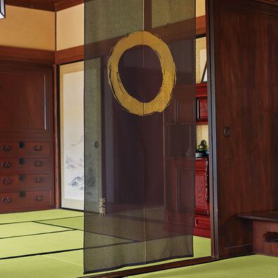 「お買得！和の開運レースのれん２色組（のれん・間仕切り・カフェカーテン）」