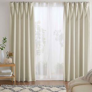 iellio（イエリオ）の「お買得カーテンセット＜３級遮光・４枚組・洗える・無地・既製サイズ＞（ドレープカーテン）」｜詳細画像