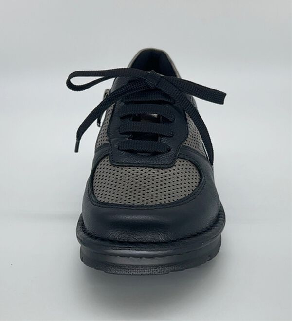 BELLUNA（ベルーナ）の「４Ｅアウトステッチ配色レザースニーカー（スニーカー）」｜詳細画像