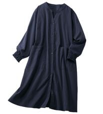 LAVIENNE（ラヴィエンヌ）の「シャーリングスリーブシャツワンピース（チュニック）」