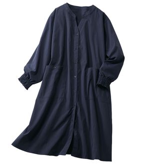 LAVIENNE（ラヴィエンヌ）の「シャーリングスリーブシャツワンピース（チュニック）」｜詳細画像