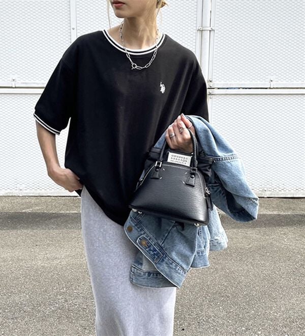 GeeRA（ジーラ）の「【ＵＳ．ＰＯＬＯ．ＡＳＳＮ】ライン配色Ｔシャツ（Tシャツ）」｜詳細画像