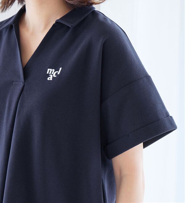 Viola e Viola（ヴィオラ エ ヴィオラ）の「【ｍａｒｉｅ　ｃｌａｉｒｅ　ＳＰＯＲＴ】スキッパーポロチュニック（チュニック）」｜詳細画像