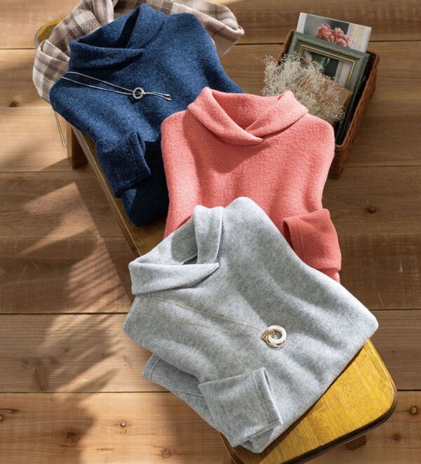 ルフラン（ルフラン）の「【３色組】＜ＡＥＲＯＭＯＲＥ＞衿付きプルオーバー（カットソー）」｜詳細画像