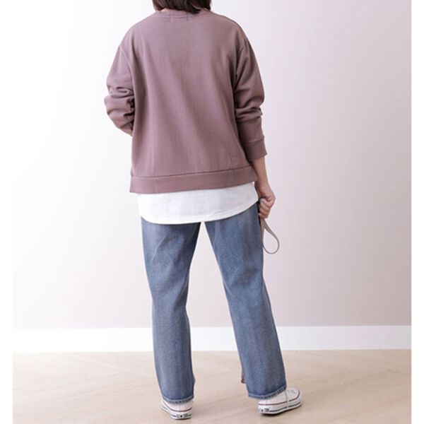 BELLUNA（ベルーナ）の「＜ＥＬＬＥ Ａｃｔｉｖｅ＞ロゴプリント重ね着風チュニック（チュニック）」｜詳細画像
