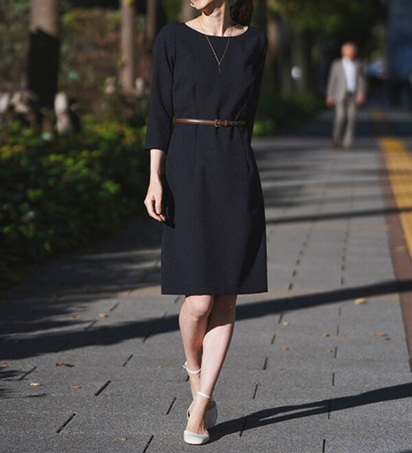 RANAN（ラナン）の「洗える！ベルト付タイトワンピース（その他ワンピース）」｜詳細画像