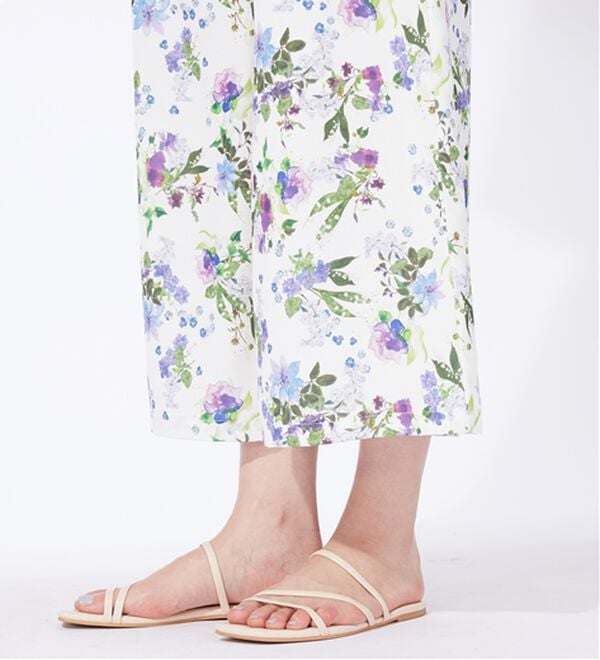 BELLUNA（ベルーナ）の「〈日比谷花壇〉ドロスト使いワイドパンツ（その他パンツ）」｜詳細画像