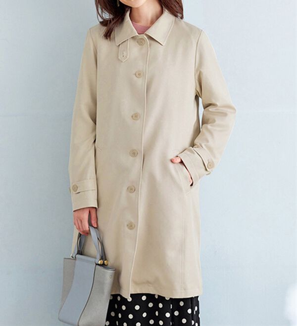 BELLUNA（ベルーナ）の「花粉対策！ライナー付ステンカラーコート（ロングコート）」｜詳細画像