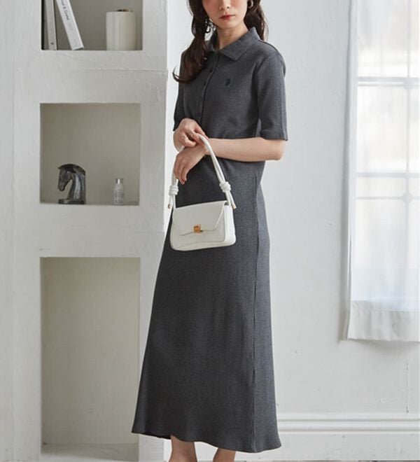 RANAN（ラナン）の「＜U.S.POLO ASSN.＞ ポロ衿リブワンピース（その他ワンピース）」｜詳細画像