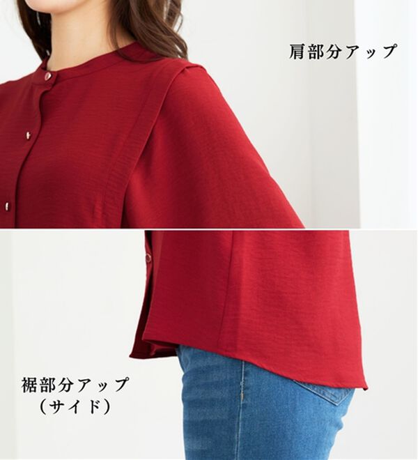 BELLUNA（ベルーナ）の「肩タックデザインブラウス（ブラウス）」｜詳細画像