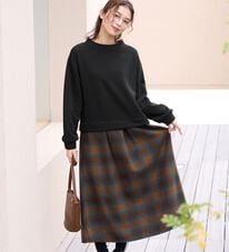 Viola e Viola（ヴィオラ エ ヴィオラ）の「楽ちんコーデドッキングワンピ（ドッキングワンピース）」