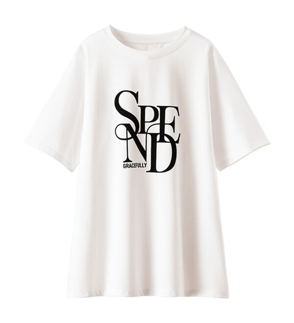 BELLUNA（ベルーナ）の「フロッキープリントロゴプルオーバー（カットソー）」｜詳細画像