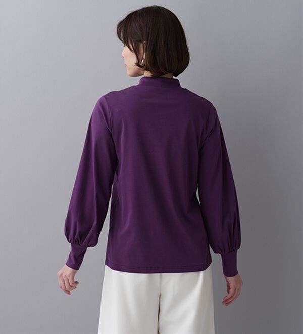 BELLUNA（ベルーナ）の「艶やかコットン１００％プルオーバー（カットソー）」｜詳細画像