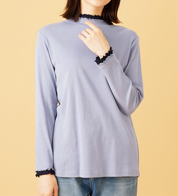 BELLUNA（ベルーナ）の「重ね着風フリル衿プルオーバー（カットソー）」｜詳細画像