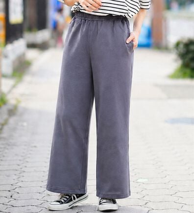 A HAPPY MARILYN（アハッピーマリリン）の「【Ｍ～８Ｌ／選べる丈】【接触冷感・吸水速乾】ゆるワイドパンツ（ワイドパンツ・ガウチョ）」