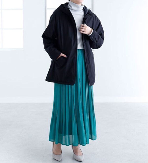 BELLUNA（ベルーナ）の「＜ｓｏｒａｆｕｋｕ＞中わたハンズフリージャケット（ハーフコート）」｜詳細画像