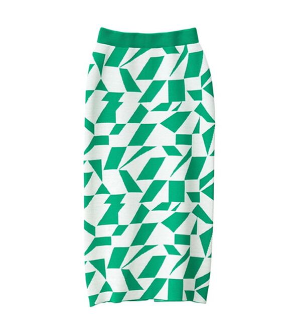 GeeRA（ジーラ）の「ジャカードニットナロースカート（ロングスカート）」｜詳細画像