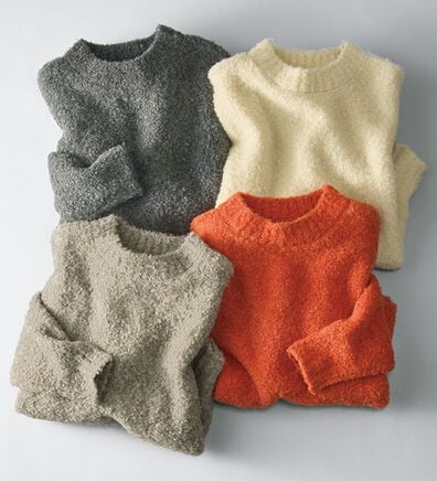 BELLUNA（ベルーナ）の「やわらかブークレニットプルオーバー（ニット・セーター）」