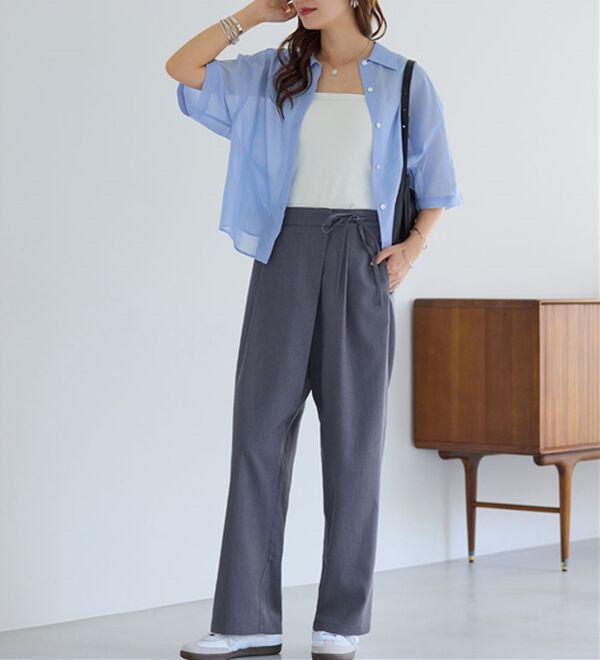 alotta（アロッタ）の「ラップリボンスラックス（フルレングスパンツ）」｜詳細画像