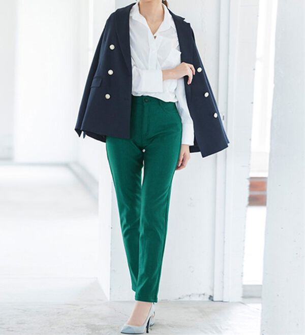 RANAN（ラナン）の「＋１０度素材！蓄熱保温裏起毛ストレッチスリムパンツ（フルレングスパンツ）」｜詳細画像