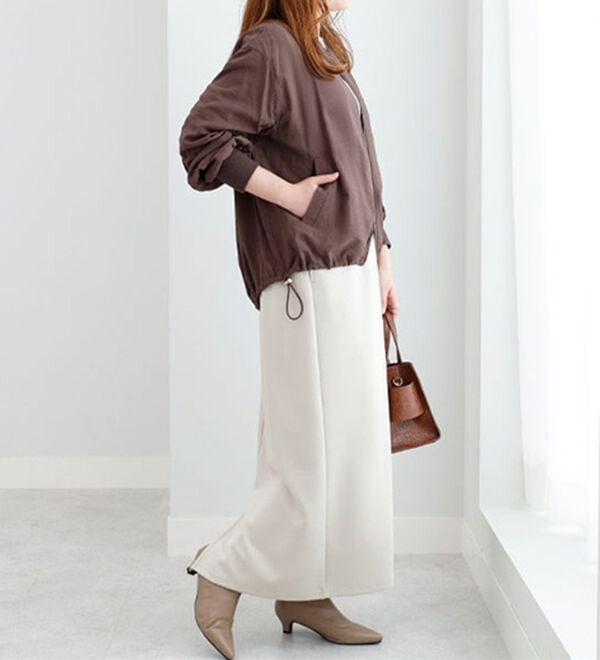 BELLUNA（ベルーナ）の「袖シャーリングデザインシアーブルゾン（ブルゾン）」｜詳細画像