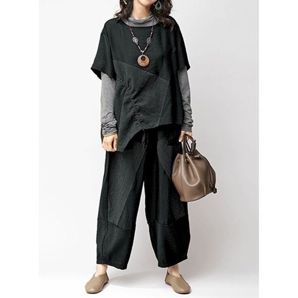 BELLUNA（ベルーナ）の「ストライプ切替デザインセットアップ（セットアップ）」｜詳細画像