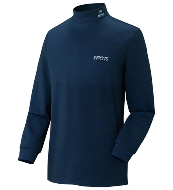 「≪ＴＶ限定★≫【４色組】＜ダンロップ・リファインド＞肌側綿１００％裏起毛ハイネック（メンズカットソー）」｜詳細画像