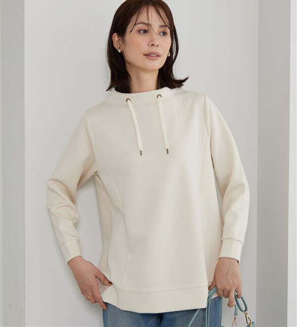 BELLUNA（ベルーナ）の「【新色追加】ワイドネックサイド切替プルオーバー（カットソー）」｜詳細画像