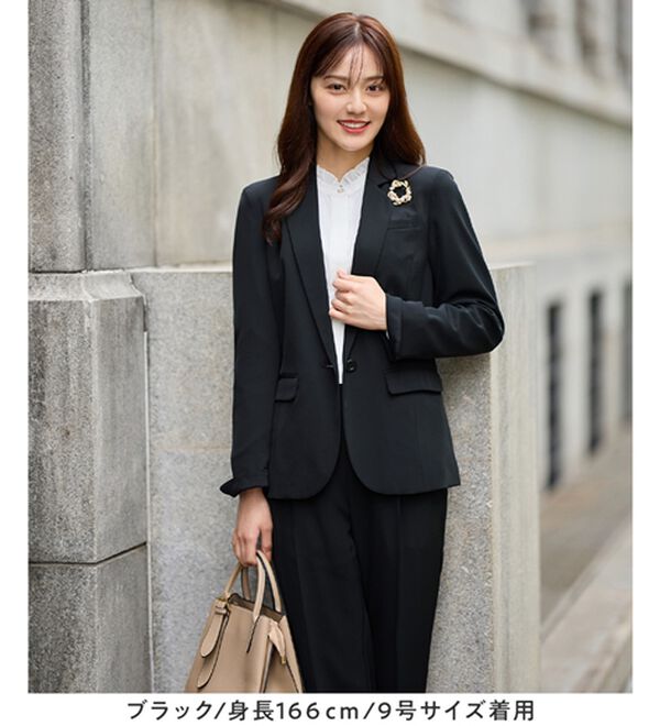 alotta（アロッタ）の「【２点セット】洗える！多機能セットアップ＜７号～２３号＞（パンツスーツ）」｜詳細画像