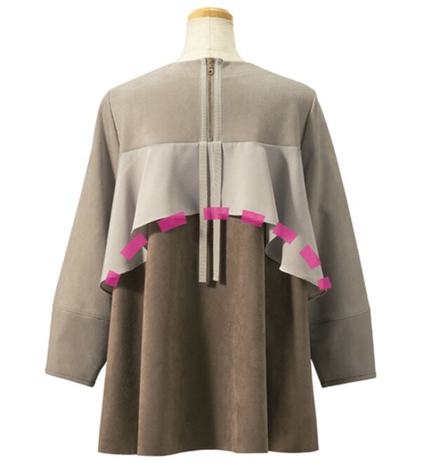 ルフラン（ルフラン）の「バックフリルのスエード調ブラウス（ブラウス）」｜詳細画像