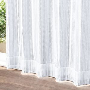 「「エコファイン」使用２枚合わせ多機能デザインレースカーテン（レースカーテン）」｜ストライプ