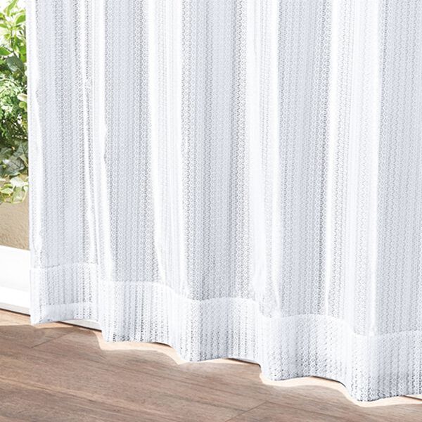 「「エコファイン」使用２枚合わせ多機能デザインレースカーテン（レースカーテン）」｜ストライプ