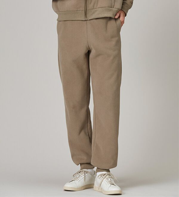 「＜シンプル＆プラス＞裏ボアジョガーパンツ（メンズフルレングスパンツ）」｜詳細画像