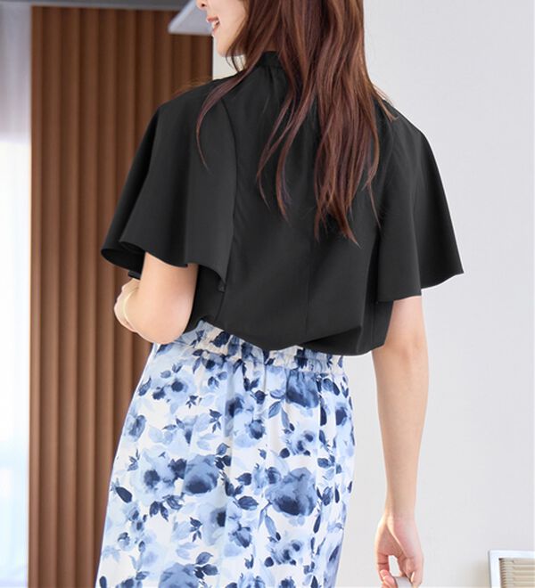 alotta（アロッタ）の「ピンタックフレアー袖ブラウス（ブラウス）」｜詳細画像