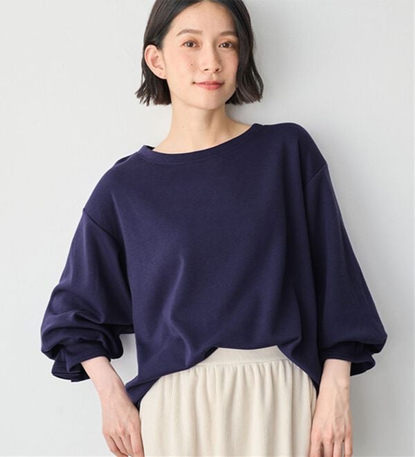 Viola e Viola（ヴィオラ エ ヴィオラ）の「裏ファー袖タックプルオーバー（カットソー）」｜詳細画像
