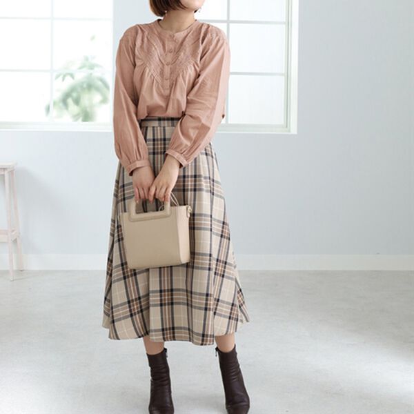 綿100％V字レースデザインブラウス - ベルーナ【公式】