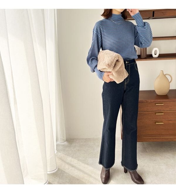 GeeRA（ジーラ）の「ボリュームスリーブハイネックニット（ニット・セーター）」｜詳細画像