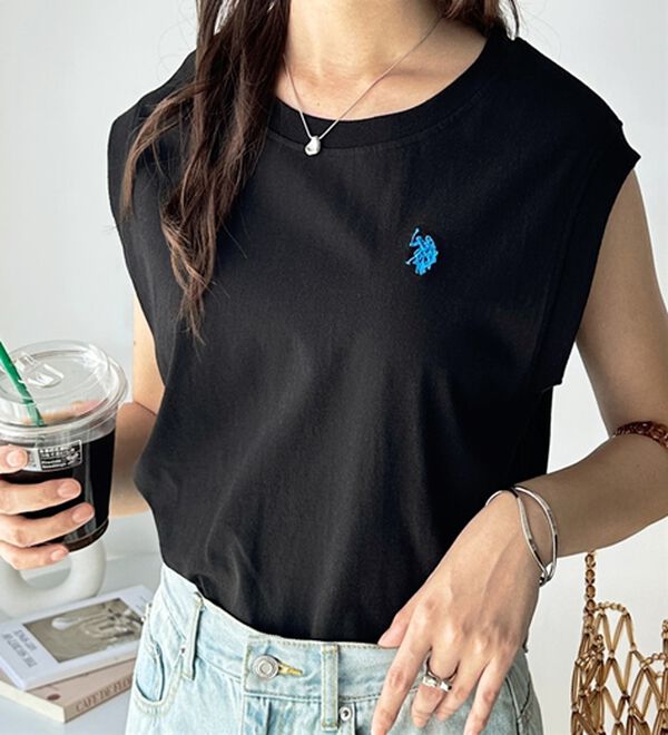 GeeRA（ジーラ）の「【Ｕ．Ｓ．　ＰＯＬＯ　ＡＳＳＮ．】ノースリＴシャツ（タンクトップ・キャミソール）」｜詳細画像