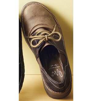 ルフラン（ルフラン）の「＜マスチェッタ＞配色レースアップカジュアルシューズ（スニーカー）」｜オーク／ダークブラウン