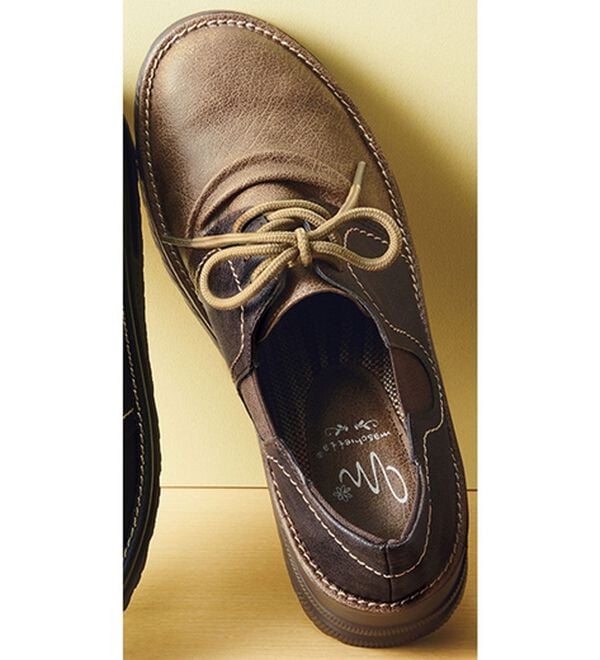 ルフラン（ルフラン）の「＜マスチェッタ＞配色レースアップカジュアルシューズ（スニーカー）」｜オーク／ダークブラウン