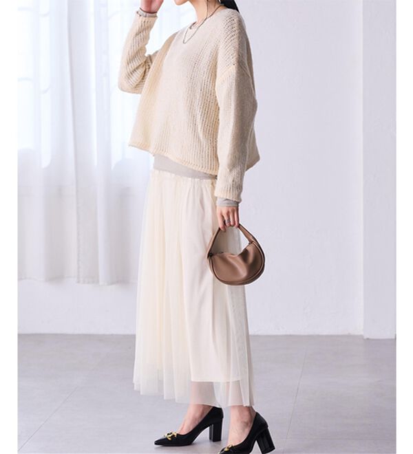 RANAN（ラナン）の「モヘアタッチローゲージシアーニット（ニット・セーター）」｜詳細画像