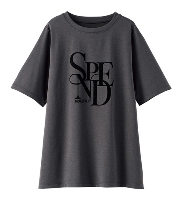 BELLUNA（ベルーナ）の「フロッキープリントロゴプルオーバー（カットソー）」｜詳細画像