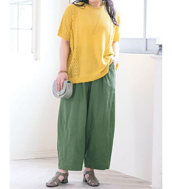 ルフラン（ルフラン）の「【３本組】裾すっきりゆったりワイドパンツ（ワイドパンツ・ガウチョ）」｜詳細画像