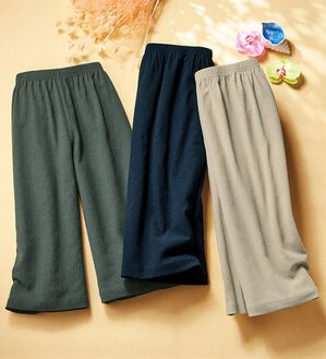 ルフラン（ルフラン）の「【３本組】日本製さらっと快適ひざ下丈ルームパンツ（その他パンツ）」｜詳細画像