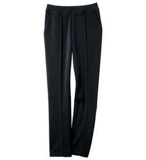 VINNO（ヴィノ）の「＜日本製＞カイロポケット付・蓄熱ストレッチパンツ（フルレングスパンツ）」｜ブラック