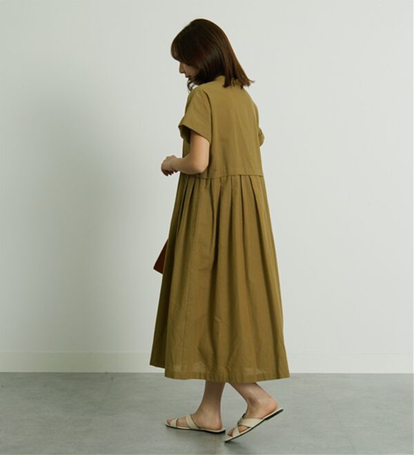 BELLUNA（ベルーナ）の「コットンリネンタック使いゆったりワンピース（その他ワンピース）」｜詳細画像