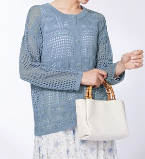 BELLUNA（ベルーナ）の「透かし編ニットカーディガン（ニットカーディガン）」｜詳細画像